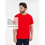 Футболка T-BOLKA 180 красная, размер XS