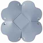 Корзина CORONA, большая, серо-голубая