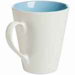 Кружка NEW BELL матовая, белая с голубым