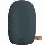 Аккумулятор с беспроводной зарядкой PEBBLE WIRELESS 9000 мАч, серо-синий