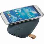 Аккумулятор с беспроводной зарядкой PEBBLE WIRELESS 9000 мАч, серо-синий