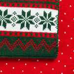 Шарф HAPPY VIEW, красный с зеленым