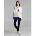 Холщовая сумка SHOPAHOLIC, ярко-синяя