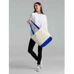 Холщовая сумка SHOPAHOLIC, ярко-синяя