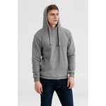 Толстовка REVERS, серая с красным, размер XS