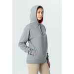 Толстовка REVERS, серая с красным, размер XS