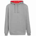 Толстовка REVERS, серая с красным, размер XS