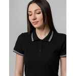 Рубашка поло женская VIRMA STRIPES LADY, черная, размер S