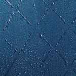 Зонт-трость MAGIC с проявляющимся рисунком в клетку, темно-синий