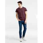 Футболка мужская приталенная REGENT FIT бордовый меланж, размер XS