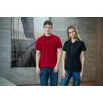 Рубашка поло мужская SUNSET черная, размер S