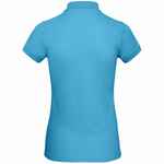 Рубашка поло женская INSPIRE бирюзовая, размер XS
