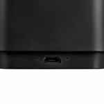 Беспроводная колонка с подсветкой гравировки GLIM, черная