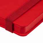 Блокнот SHALL, в линейку, красный