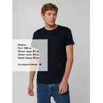 Футболка унисекс T-BOLKA 140, темно-синяя, размер S