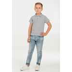 Рубашка поло детская VIRMA KIDS серый меланж, 6 лет