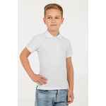 Рубашка поло детская VIRMA KIDS, белая, 10 лет