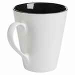 Кружка NEW BELL матовая, белая с черным