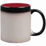 Кружка-хамелеон ON DISPLAY, матовая, черная с красным