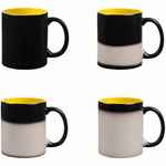 Кружка-хамелеон ON DISPLAY, матовая, черная с желтым