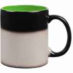 Кружка-хамелеон ON DISPLAY, матовая, черная с зеленым