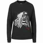 Толстовка женская «Арт-рокстар. KISS ME», черная, размер S