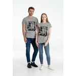 Футболка «Волка футболка», серый меланж, размер S