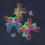 Футболка женская BUTTERFLIES, темно-синяя, размер S