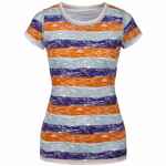 Футболка женская «Амазонка» двусторонняя, оранжевый/фиолетовый, размер S