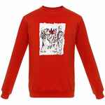 Толстовка MAKE LOVE, красная, размер S