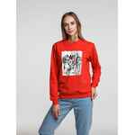 Толстовка MAKE LOVE, красная, размер S