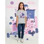 Футболка детская «Йогуртбург», светлый меланж, на рост 106-116 см (6 лет)