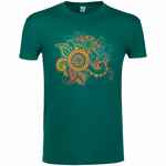 Футболка «Узор», зеленая, размер S