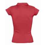 Рубашка поло женская без пуговиц PRETTY 220 красная, размер L