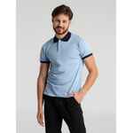 Рубашка поло PRINCE 190 голубая с темно-синим, размер XS
