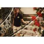 Рубашка поло стретч женская ALBATROSS, черная, размер XL