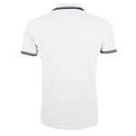 Рубашка поло мужская PASADENA MEN 200 с контрастной отделкой белая с синим, размер S