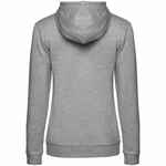 Толстовка с капюшоном женская HOODIE, серый меланж, размер XS