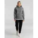 Толстовка с капюшоном унисекс KING, темно-серый меланж, размер M