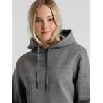 Толстовка с капюшоном унисекс KING, темно-серый меланж, размер M