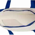 Сумка для покупок на молнии SHOPAHOLIC ZIP, неокрашенная с синим