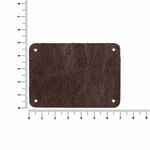 Лейбл кожаный BETA, XL, коричневый