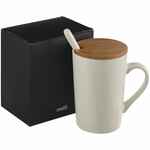 Кружка PARLEY с ложкой и бамбуковой крышкой