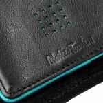 Кошелек PARTINICO, черный с бирюзовым