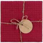 Набор кухонных полотенец GOOD WIPE, белый с красным