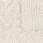 Плед SNIPPET, молочно-белый