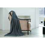 Плед PLUMA, темно-серый (графит)