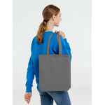 Холщовая сумка AVOSKA, темно-серая (серо-стальная)