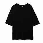 Футболка унисекс оверсайз CROSSTOWN, черная, размер M