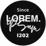 Лейбл из ПВХ DZETA ROUND, L, черный